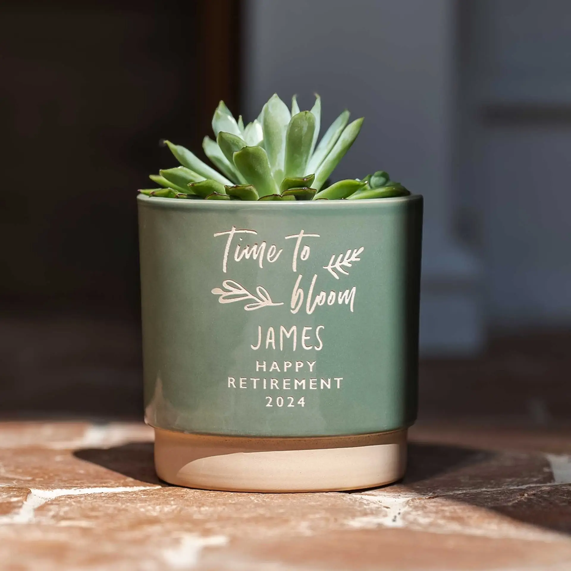 Personalized Retirement Gift Plant Pot - Curated Gratitude