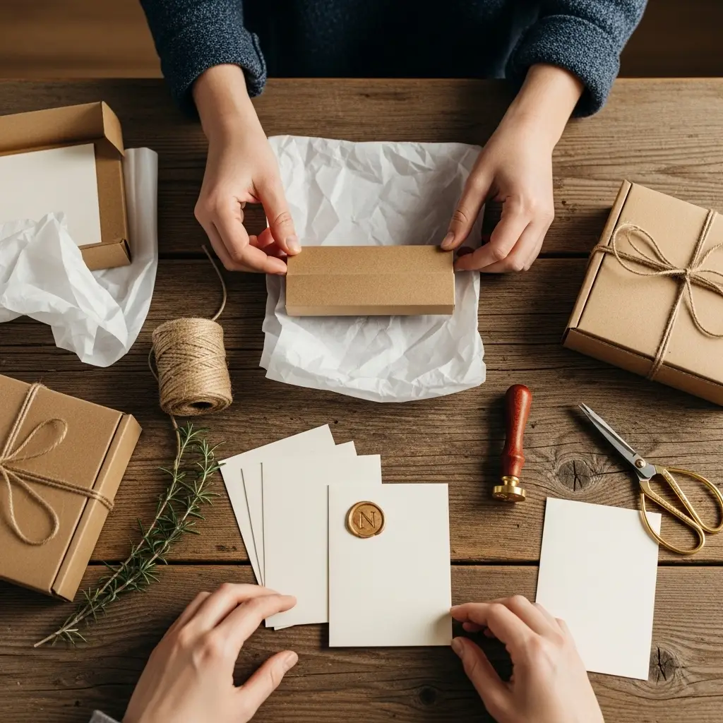 budget-gift-wrapping-kraft-paper-note-card