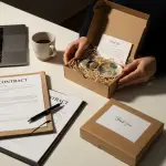 Customer Milestones To Celebrate: Gift Ideas For Renewals &Amp; Nps 50+ 2 customer renewal gift box desk flatlay