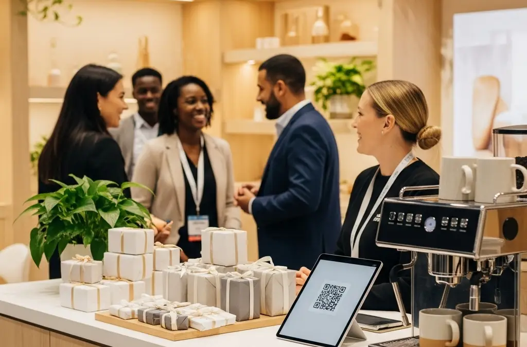 event gifting trade show booth trust first