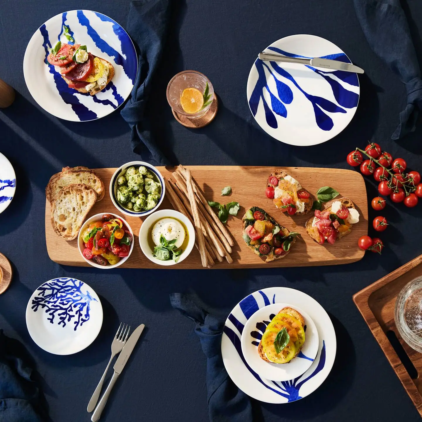 Blue Pasta Bowl (Set of 6)